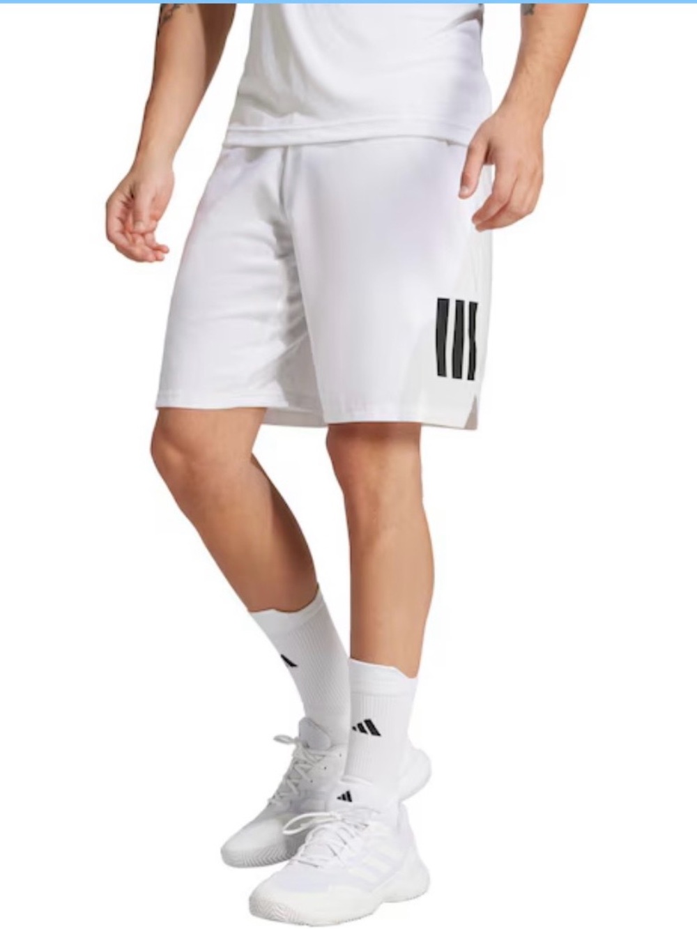 adidas Men's Club 3-Stripe 7 Inch Shorts